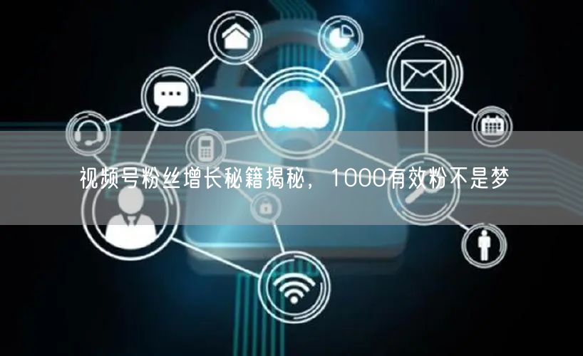 视频号粉丝增长秘籍揭秘，1000有效粉不是梦