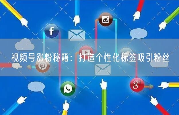 视频号涨粉秘籍：打造个性化标签吸引粉丝