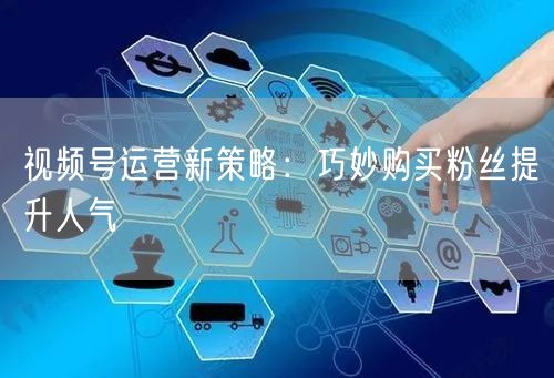 视频号运营新策略：巧妙购买粉丝提升人气