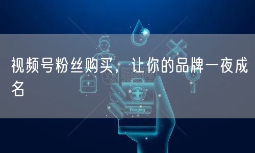 视频号粉丝购买，让你的品牌一夜成名
