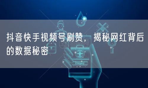 抖音快手视频号刷赞，揭秘网红背后的数据秘密