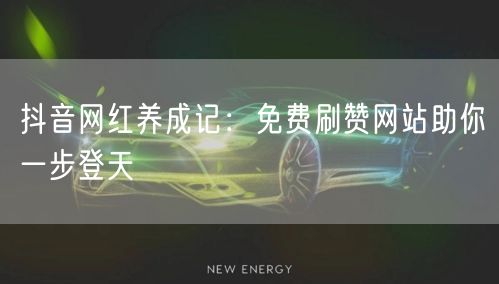 抖音网红养成记：免费刷赞网站助你一步登天