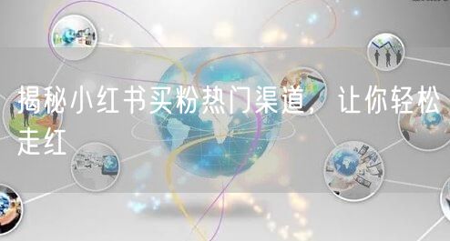 揭秘小红书买粉热门渠道，让你轻松走红